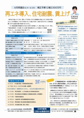 江尻かな県政NEWS2024年6月号表
